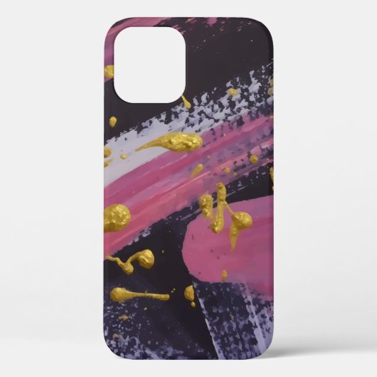 Abstrakte Malerei. Handgemachte Textur. Ölgemälde. Case-Mate iPhone Hülle (Rückseite)