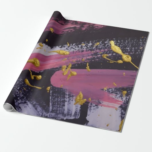 Abstrakte Malerei. Handgemachte Textur. Ölmalerei. Geschenkpapier (Ungerollt)