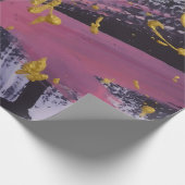 Abstrakte Malerei. Handgemachte Textur. Ölmalerei. Geschenkpapier (Ecke)