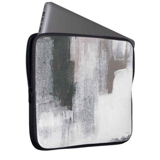 Abstrakte Malerei. Handgemalte trendige Kunstwerke Laptopschutzhülle (Vorne Rechts)