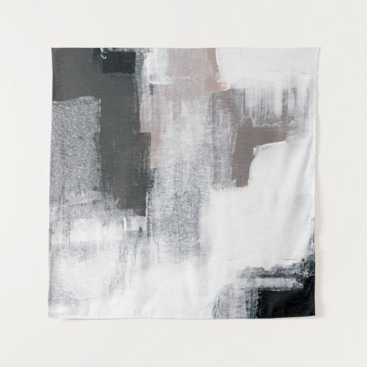 Abstrakte Malerei. Handgemalte trendige Kunstwerke Wandteppich (Vorderseite)