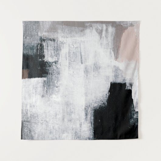 Abstrakte Malerei. Handgemalte trendige Kunstwerke Wandteppich (Vorderseite)