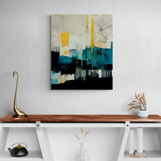 Abstrakte Malerei "Hohe Tiefen". Canvas Print Leinwanddruck