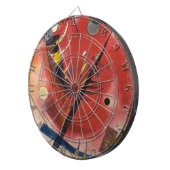 Abstrakte Malerei im Inneren Dartscheibe (Vorderseite rechts)