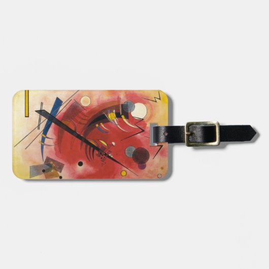 Abstrakte Malerei im Inneren Gepäckanhänger (Vorderseite horizontal)