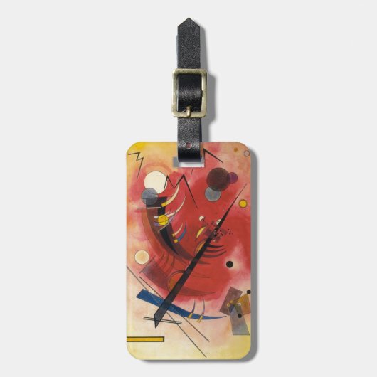 Abstrakte Malerei im Inneren Gepäckanhänger (Vorderseite vertikal)