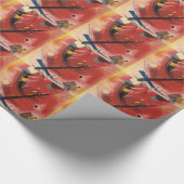 Abstrakte Malerei im Inneren Geschenkpapier (Ecke)