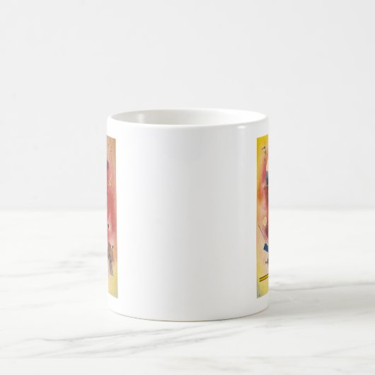 Abstrakte Malerei im Inneren Kaffeetasse (Mittel)