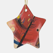 Abstrakte Malerei im Inneren Keramikornament (Links)