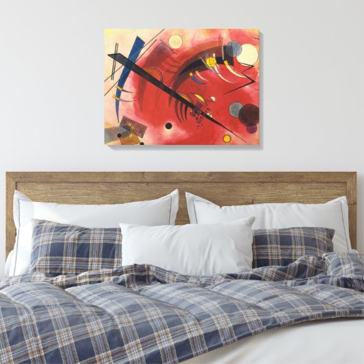 Abstrakte Malerei im Inneren Leinwanddruck (Insitu (Schlafzimmer))