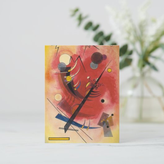 Abstrakte Malerei im Inneren Postkarte (Stehend Vorderseite)