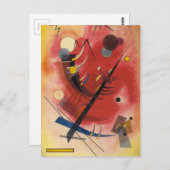 Abstrakte Malerei im Inneren Postkarte (Vorne/Hinten)