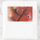 Abstrakte Malerei im Inneren Rechteckiger Aufkleber (Tasche)