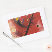 Abstrakte Malerei im Inneren Rechteckiger Aufkleber (Umschlag)