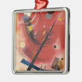 Abstrakte Malerei im Inneren Silbernes Ornament (Links)