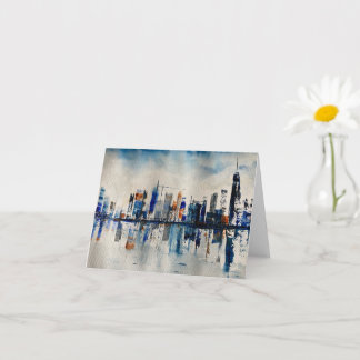 Abstrakte Malerei in London City Skyline Karte