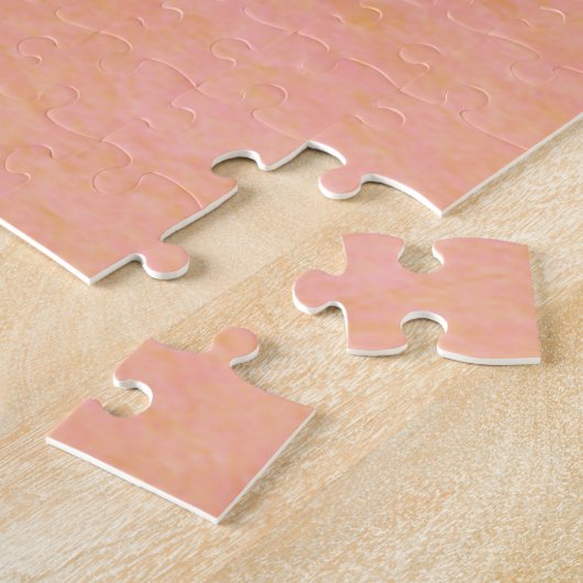 Abstrakte Malerei in Rosa und Gold Puzzle (Seite)