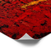 Abstrakte Malerei in Rot-Afrika Print Poster (Ecke)