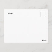 Abstrakte Malerei in Seattle Postkarte (Rückseite)