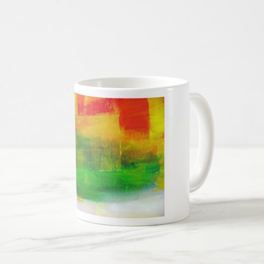 Abstrakte Malerei Kaffeetasse (VorderseiteRechts)