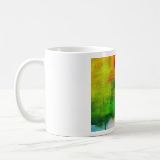 Abstrakte Malerei Kaffeetasse (Links)