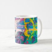 Abstrakte Malerei Kaffeetasse (VorderseiteRechts)