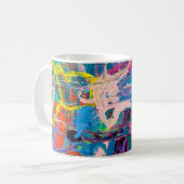 Abstrakte Malerei Kaffeetasse (Vorderseite Links)