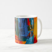 Abstrakte Malerei Kaffeetasse (VorderseiteRechts)