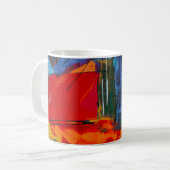 Abstrakte Malerei Kaffeetasse (Vorderseite Links)
