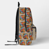 Abstrakte Malerei - Kandinsky Bedruckter Rucksack (Links)