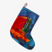 Abstrakte Malerei Kleiner Weihnachtsstrumpf (Vorderansicht (hängend))