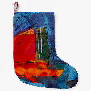 Abstrakte Malerei Kleiner Weihnachtsstrumpf