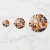 Abstrakte Malerei Konfetti (Rückseiten)