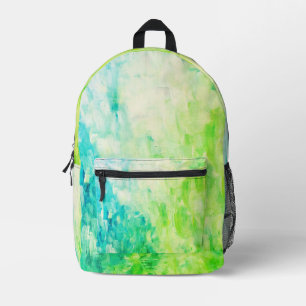 Abstrakte Malerei Küstenmuster Gepäck Bedruckter Rucksack