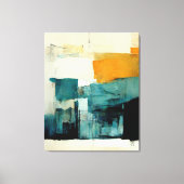 Abstrakte Malerei "Landschaft mit sofortigem Raum" Leinwanddruck (Vorderseite)