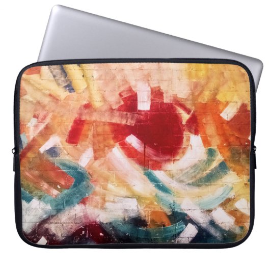 Abstrakte Malerei Laptopschutzhülle (Vorderseite)