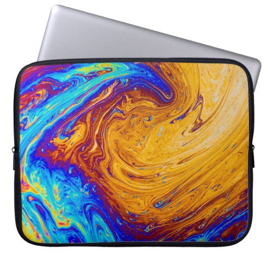 Abstrakte Malerei Laptopschutzhülle (Vorderseite)