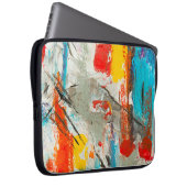 Abstrakte Malerei Laptopschutzhülle (Vorne Rechts)