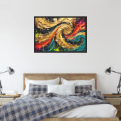 abstrakte Malerei Leinwanddruck (Insitu (Schlafzimmer))