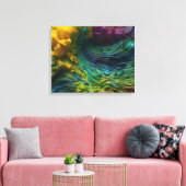 Abstrakte Malerei Leinwanddruck (Insitu (Wohnzimmer))
