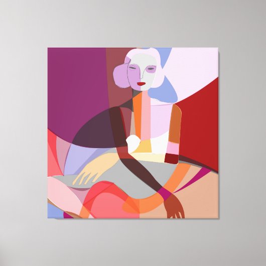 Abstrakte Malerei Leinwanddruck (Vorderseite)