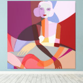 Abstrakte Malerei Leinwanddruck (Insitu (Holzboden))