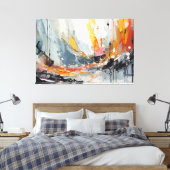 Abstrakte Malerei Leinwanddruck (Insitu (Schlafzimmer))