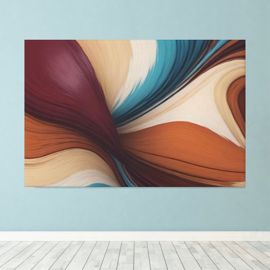 Abstrakte Malerei Leinwanddruck (Insitu (Holzboden))