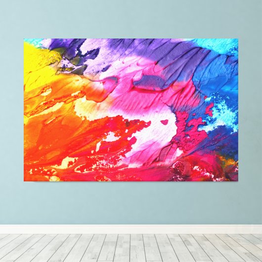 Abstrakte Malerei Leinwanddruck (Insitu (Holzboden))