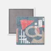 Abstrakte Malerei Magnet (Vorderseite/Rückseite)