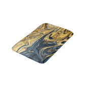 Abstrakte Malerei mit geschmolzenem Gold| Beste mo Badematte (Schrägansicht)