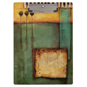 Abstrakte Malerei mit Klavier-Schlüsseln Klemmbrett