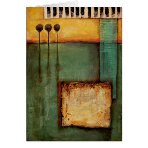 Abstrakte Malerei mit Klaviertasten