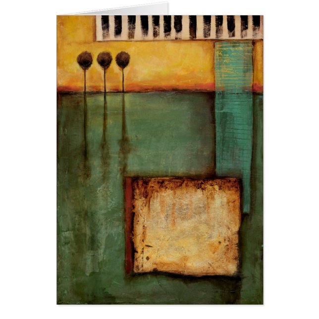 Abstrakte Malerei mit Klaviertasten (Vorne)